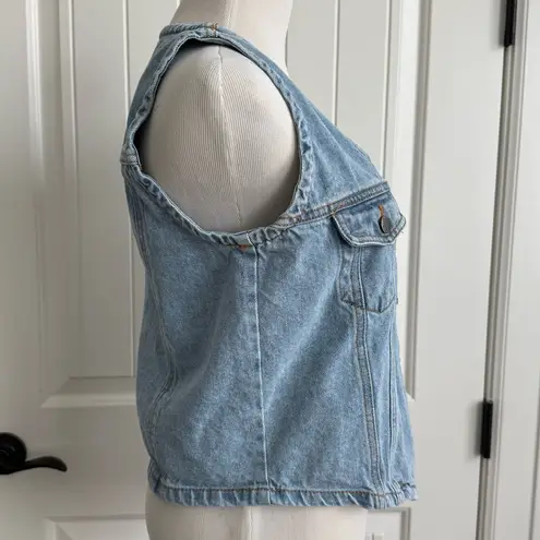 Velvet Heart Denim Light Wash Vest - Size M