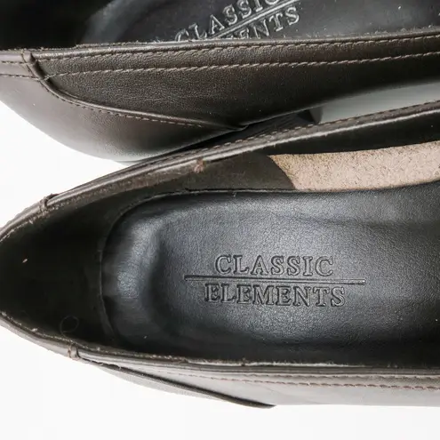 Classic Elements Vintage Y2K Brown Leather Penny Loafers