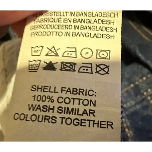 Denim & Co Women’s Denim Co Blue Short Shorts with Cuffs Size 6 Sku 2549