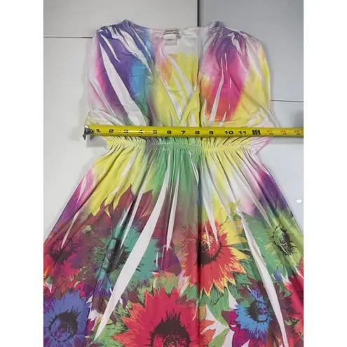 Belinda Rainbow Sunflower Dress V