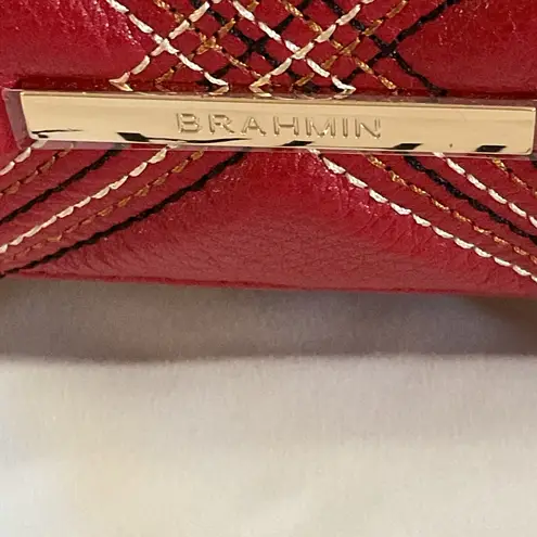 Brahmin Micaela Red Camden Bag