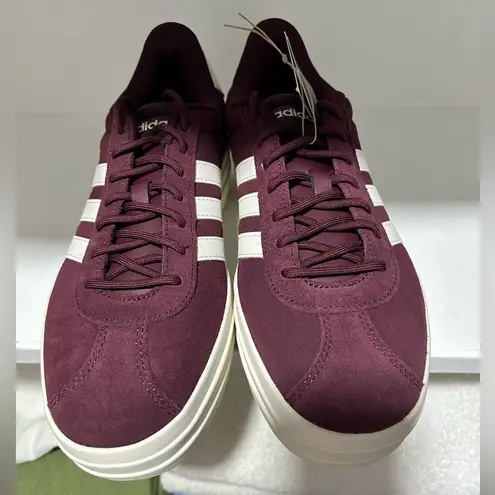 Adidas  Maroon white VL Court Bold. Size 10.BNIB.