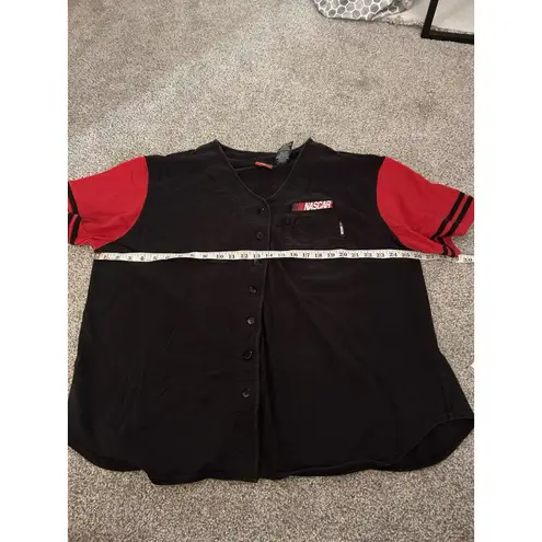 Vintage Nascar Black Red Need For Speed Sz 26/28 Women Baseball Shirt Jersey