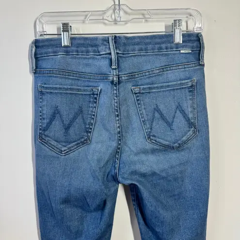 Mother The Looker Crop Jean Women 28 Blue Hey Sun Minimal Skinny Straight Casual