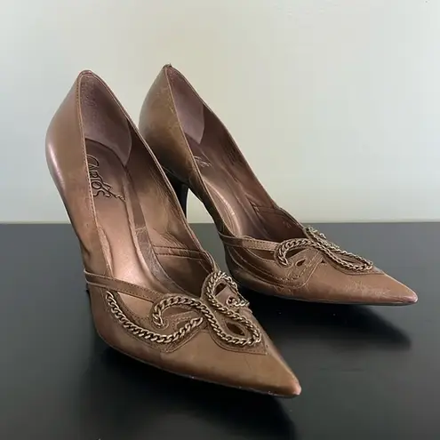 Carlos Santana Bronze Chainber Platino Heels
