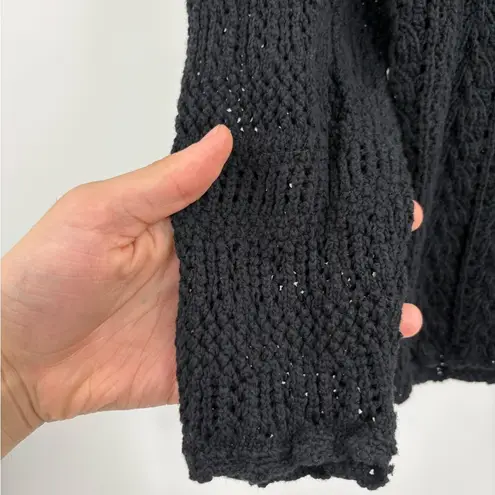 Aritzia  Wilfred free black soir crochet knitted black sweater size medium