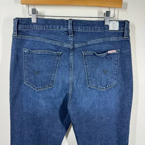 Hudson Heidi High Rise btw Jeans Women 32 Blue Dark Wash Flare Western Plus Size