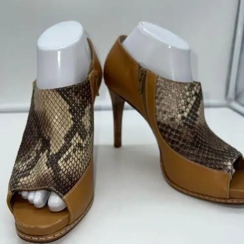 Derek Lam  Snakeskin Peep Toe Shoe