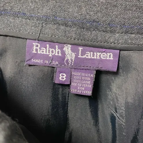 Ralph Lauren  Purple Label | Wool Pencil Skirt Charcoal Gray Sz 8