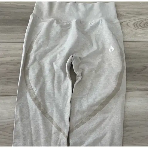 Ryderwear Seamless Contour Leggings Light Grey Workout Gym Fitness Size S