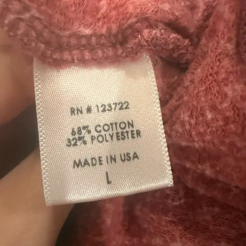 XIRENA James Sweatshirt in Desert Rose size Large Pullover Side Pockets Pink