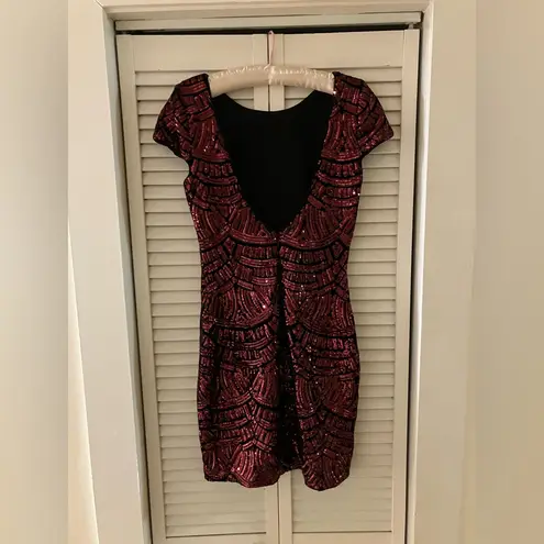 Dress the Population Tabitha Wine Dress