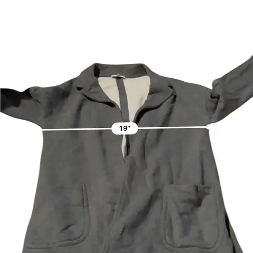 James Perse Standard Gray Long Sleeve Open Long Cardigan Sz 3 (L)