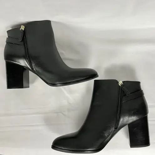 Louise et Cie Lo Zanara Boots Heeled Sz 12 Ankle Bootie Leather Block Heel