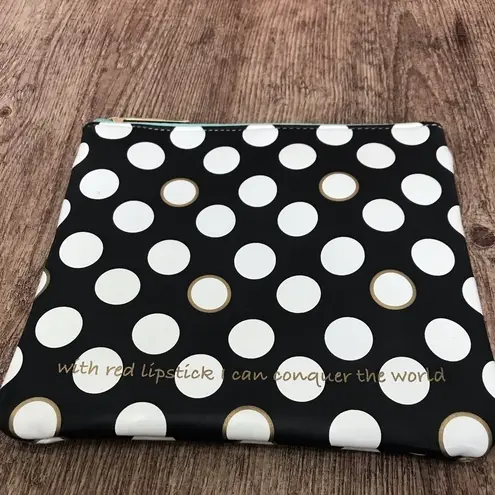 Tartan & Twine Polka Dot Cosmetic Bag Black