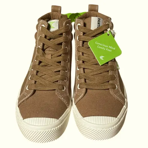 CARIUMA Oca High Pantone Lion Canvas Contrast Thread Sneakers 8.5 Women’s Brown