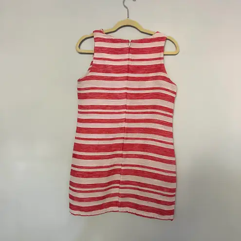 Cupcakes and Cashmere Athena Red White Striped Sleeveless Dress