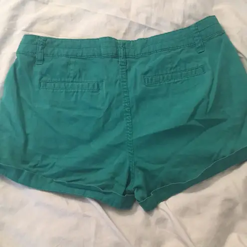 Elle Paris navy / gem green shorts