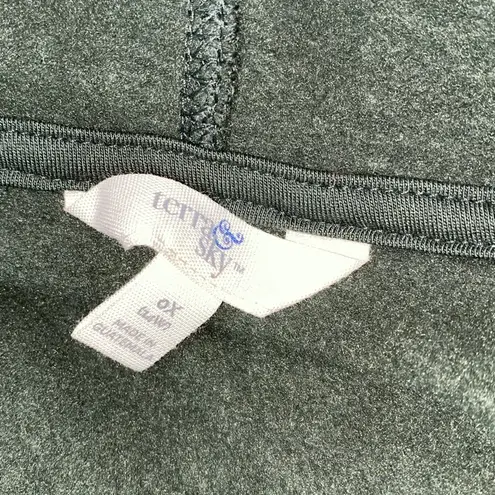 Terra & Sky green zippered jacket hooded size 14W new with tags