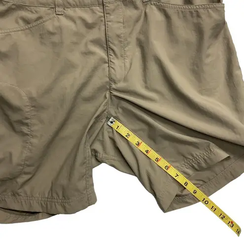Mountain Hardwear Women's Bermuda Shorts Size 14 Tan Brown Nylon Outdoor Hiking