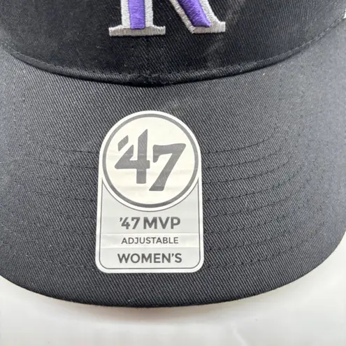 47 Brand NEW Colorado Rockies Trucker Cap Womens Black Snapback Adjustable 47 MVP Hat