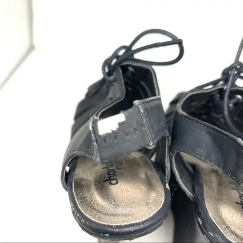 Charlotte Russe  VERY High Heel Platform Lace-ups