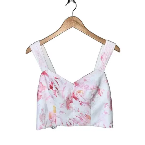 BCBGMAXAZRIA  Printed Crop Top