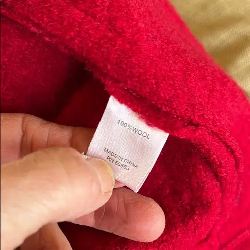 For Cynthia Red Cape with High Collar and Wide Sleeves