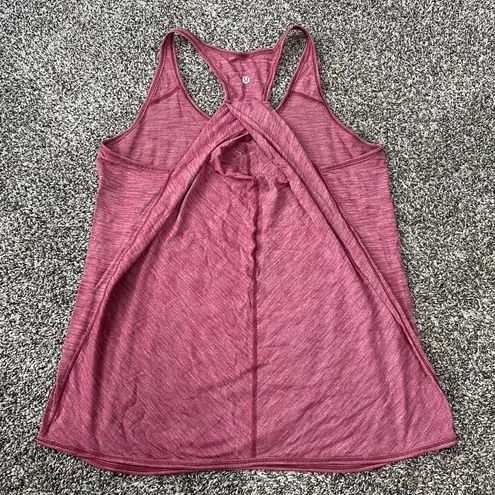 Lululemon Womens Burgundy Crisscross Strap Sports Pullover Tank Top Red Size undefined