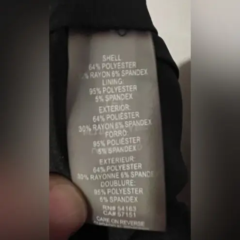 Karl Lagerfeld Karl Lagerfeld Black Ruffle Hem Skirt Sz 10 Classic Minimalist Contemporary NWT