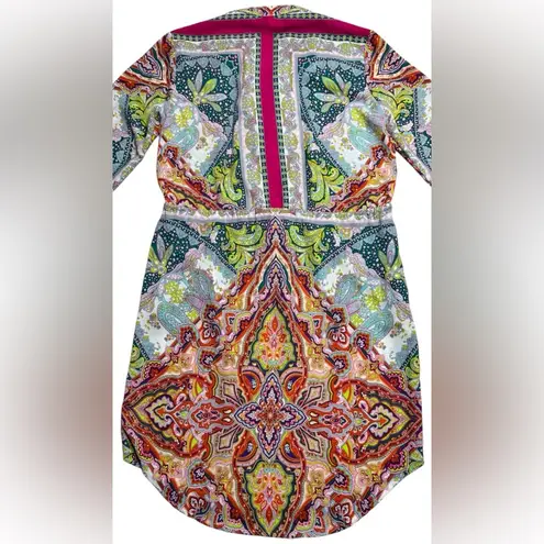 AG Studio Paisley Mini Dress Large Pink