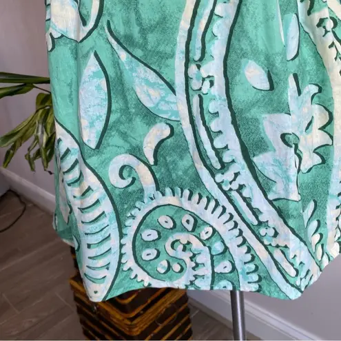 River Island Paisley belted shirt dress in green