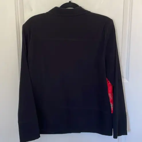 Asian Inspired Jacket Blazer Large Black