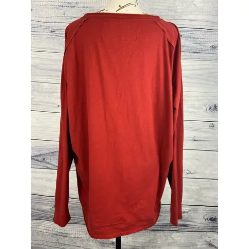 Harry Potter Team Quidditch Shirt Women XL Long Sleeve Gryffindor Stretch Maroon