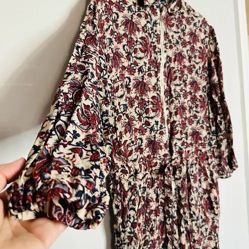 Robert Rodriguez Women's Taylor Floral Cropped Floral Shirt Jumpsuit Size 4