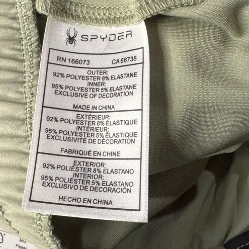 Spyder  X-Large Shorts Pull-On Stretch Pockets Drawstring Quick-Dry Briefs Green