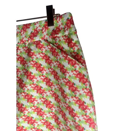 Peter Millar  Golf Skirt Skort Womens 10 Multicolor Floral Pockets Athleisure