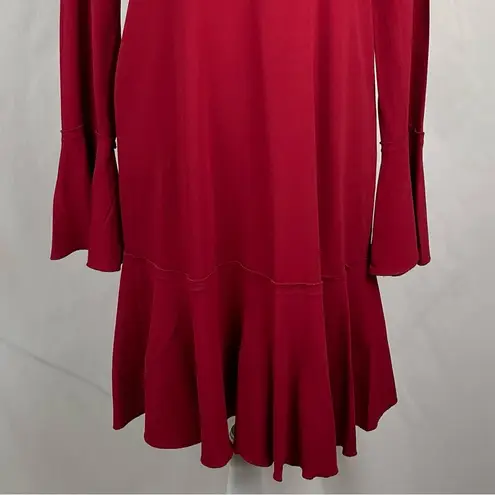 Theory  Candy Apple Red Ruffled Party Date Night Dress NWOT Size 4