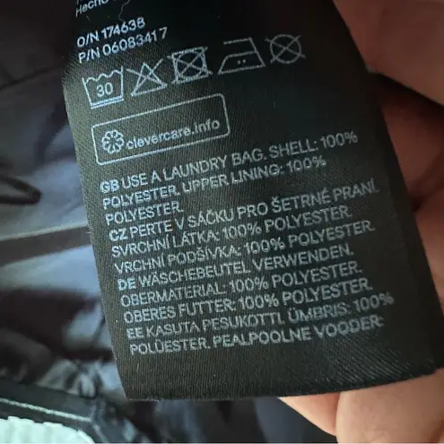 H&M  Black & White Striped Cropped Strapless Jumpsuit with Belt, Size 6