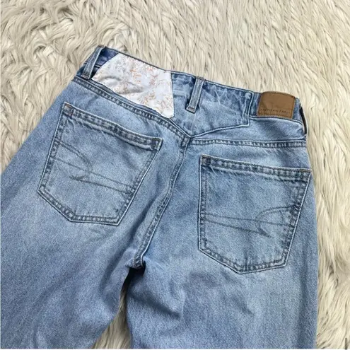 American Eagle  90's Straight Patchwork Distressed Jeans