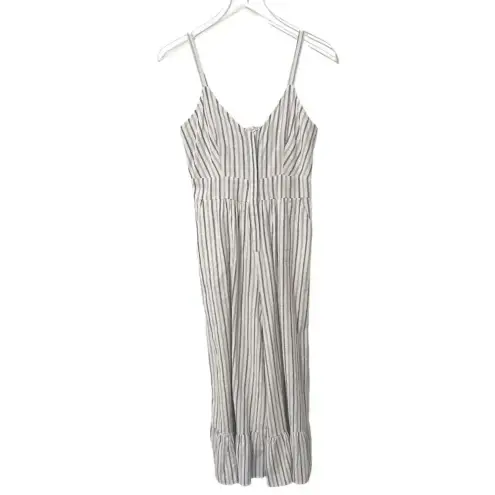 Love Shack Fancy LOVESHACK‎ FANCY Edeline Striped Jumpsuit Ruffle Hem