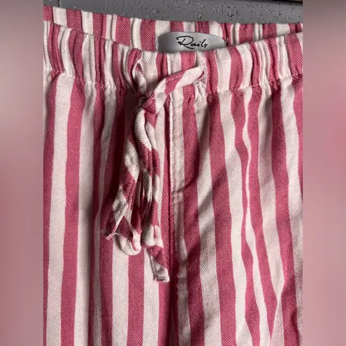 Rails  Pink/Red and White Striped Long Sleeve Pajama / Lounge Set in size  XSmall