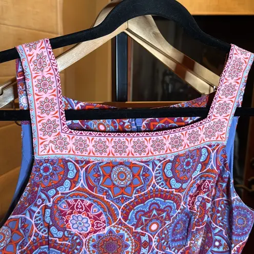 Stitch Fix Magnolia Grace Pink Dress Square Neckline Floral  Brand Size Small