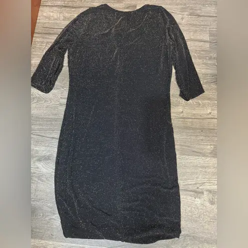 Fashion to figure Black V-Neck Sheath Dress