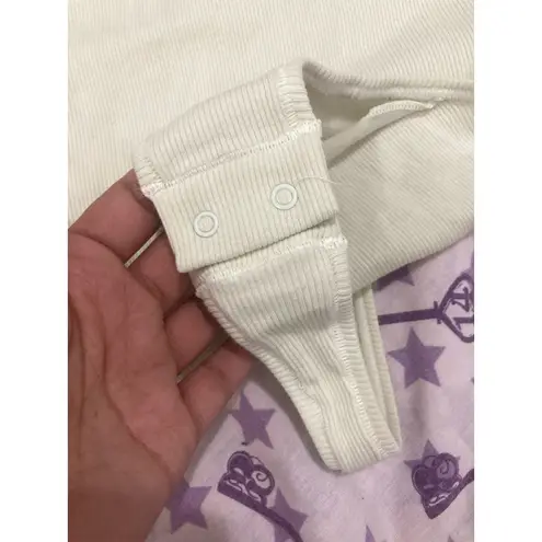 SKIMS Size 3X Ribbed Cotton Bodysuit Top BS-SCN-0653 NWT Rib 3XL Bone