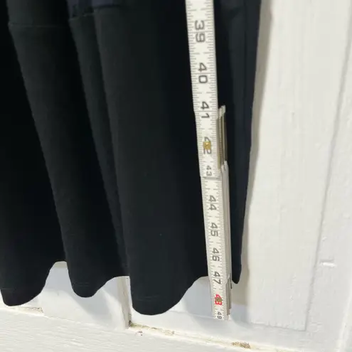 Comfy USA Dress Womens patchwork Artsy Lagenlook long sleeve modal midi dress XS Black