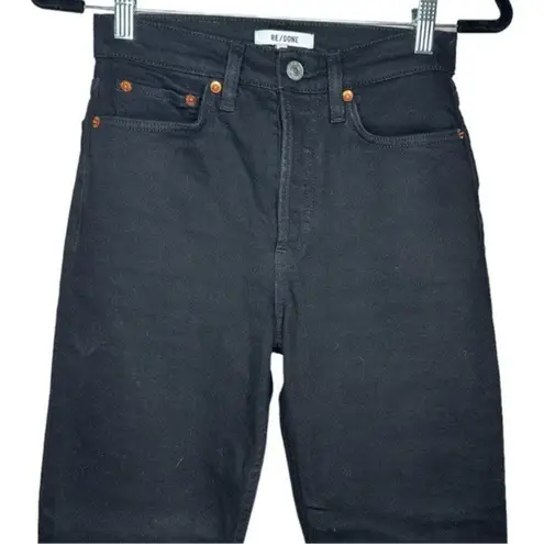 RE/DONE 90’s Originals High Waist Ankle Crop Jeans Black Size 26