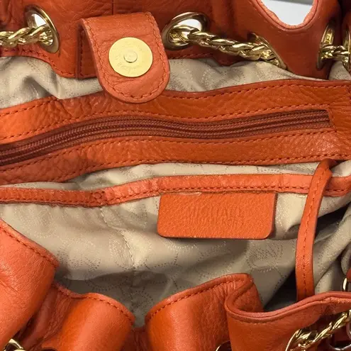 MICHAEL Michael Kors Large Jet Set Chain Ring Shoulder Tote Bag Orange