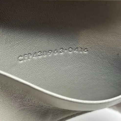 Yves Saint Laurent Leather Key Case w/ Silver tone Hardware