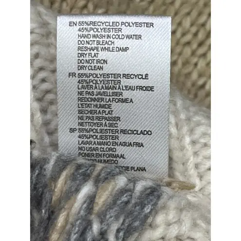 RDI Fair Isle Collared Sweater XL Beige Nordic Knit Split Neck NWT Nordstrom - Image 8